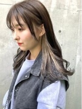 ヒート バイ アンカットラウンジ 渋谷(HEAT by UNCUT&LOUNGE) ☆アッシュベージュ/インナーカラー/ダブルカラー/ケアブリーチ