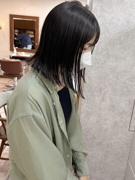 ミニム ヘアー(minim hair) 【minim__miku】ぷつっとロブ、、