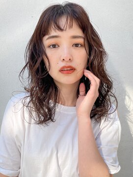 アンアミ シブヤ(Un ami shibuya) 【Un ami】お洒落レイヤーパーマ　大楽