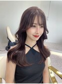 顔まわりレイヤーカット/ワンカールで決まる/韓国ヘア
