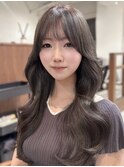透明感グレージュ/レイヤーカット/顔まわり/髪質改善/谷町四丁目