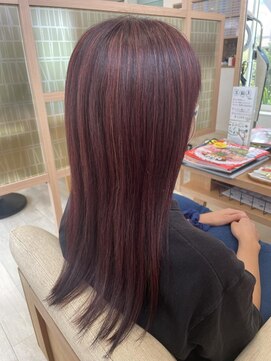 アドラーブル 長岡リップス旭岡店(adorable) 20代30代40代ハイライトチェリーレッド艶感