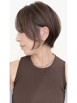 ゴカン バイ ジル ブラン 名古屋(Gokan by JIL BLAN) ハイライトバレイヤージュダブルカラーショートカット30代40代