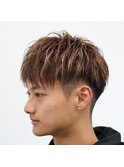 ブラウン×金メッシュ