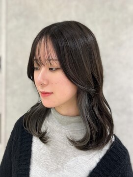 アッシュ 高幡不動店(Ash) 2way bangインナーカラーシルバーグレー