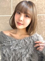 サンド ミュウ 横浜店(sand mieu)&nbsp;黒髪/ボブルフ /ネビージュ/小顔/ワンレン/横浜駅/縮毛矯正