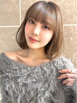 サンド ミュウ 横浜店(sand mieu) 黒髪/ボブルフ /ネビージュ/小顔/ワンレン/横浜駅/縮毛矯正