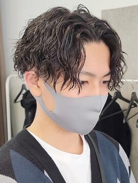 テン 心斎橋(tenn.) 心斎橋サーフカール波巻きパーマツイストスパイラルパーマ緩め●