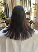 ロングヘアストレート