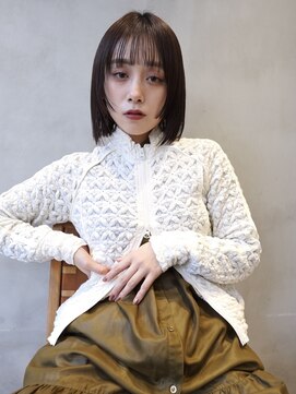 ニコ トウキョウ ヨコハマ(nico) ミニボブ/切りっぱなし/ボブ/縮毛矯正/タッセルボブ