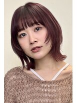 ガーデン 銀座(GARDEN)&nbsp;顔まわりレイヤー/イメチェン/ミニウルフ/チェリーブラウン