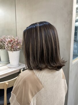 ロンドシエル 横浜(Lond ciel) メルティカラー似合わせカットウェーブミディアムレイヤーカット