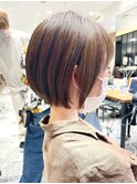 (岩田莉奈)ナチュラルショート20代30代40代50代小顔ヘア