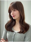 お顔周りにこだわったふわっと可愛くお上品な韓国風レイヤー