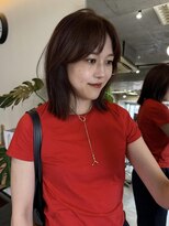 ナループロア ルームー(Nalu pu loa ROOMOO)&nbsp;レイヤーカット/ミディアムボブ/ブラウンカラー