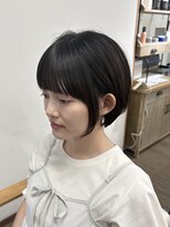 ルアン 上通り(ruen) フェミニン 丸みショートボブ ruen 熊本 田口紗羅