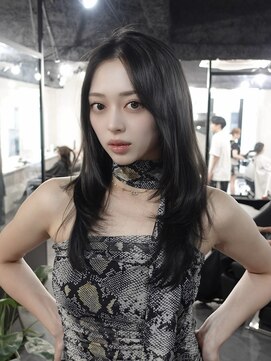 ラベル 渋谷(LAVEL) レイヤーカット×透明感グレージュ