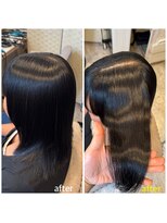 ランド 国分寺(LAND)&nbsp;指通りと表面のふわふわが気になる髪に縮毛矯正　【縮毛矯正】