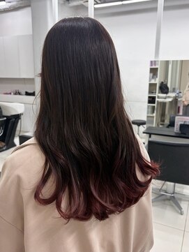 アライブ ハラジュク(ALIVE harajuku) 【ALIVE 夕貴】ピンクブラウングラデーションカラー