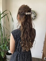 ケイズプラスカラン(HAIR AND MAKEUP K's PLUS calin)&nbsp;【倉敷　沖/calin】ハーフアップヘアセット