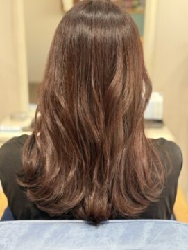 スナリー(Snaly) ピンクベージュ/ロングスタイル/白髪活かし