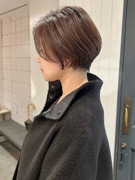 レトン 銀座(leton) ショートボブ/ショートカット/前下がり/ひし形/ココアベージュ