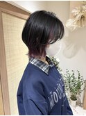【YUYA】ショートウルフ_インナーカラー_ウルフカット