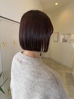 サラ ビューティー サイト 古賀店(SARA Beauty Sight)&nbsp;ボブ/大人ボブ/丸みボブ/ボルドーカラー/暖色カラー/20代30代