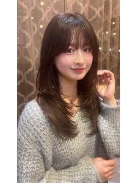 ロンドアベニール 北千住(Lond avenir) 韓国顔周り/バタフライカット/ミディアムレイヤーカット北千住
