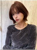 韓国へアグレージュカラーブリーチ無し髪質改善透明感カラー