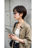 コートフィールエー(CO_T feel.a)&nbsp;横顔美人＊眼鏡に似合うハンサムショート