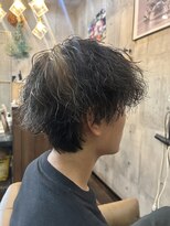 プラメーラ(PRAMEERA)&nbsp;ツイストスパイラル　ビジネスヘア　オールバック　縦落ち