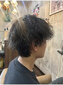 ツイストスパイラル ビジネスヘア オールバック 縦落ち
