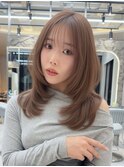 10代20代30代ミディアムレイヤー似合わせカット大人ガーリー