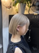 ヴァイス 渋谷店(VAICE)&nbsp;ハイトーンカラー/ミルクティーベージュ/ボブ