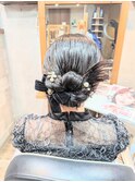 結婚式お呼ばれヘアセット♪