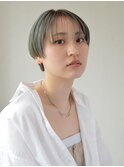 20代30代◎ミントグリーンショートスタイル/四条大宮/烏丸/京都