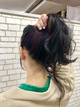 ラッズプラスエイチ(Lads+h) 【Lads+h】ユニコーンカラー×インナーカラー×ダークトーン