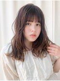 ゆるふわウェーブ シースルーバング