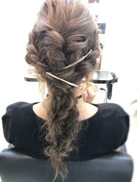 ビンカ ヘアー(Vinca hair) 編み下ろし1