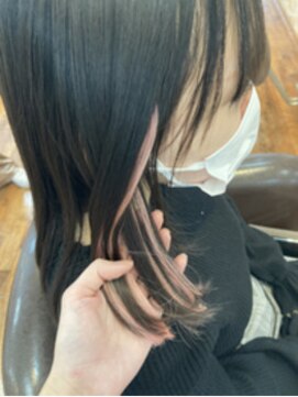 ウェーヴ アズシュガー 浜松佐藤店(wave as sugar) 〈wave佐藤店〉シールエクステインナーカラーピンク黒髪