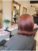 外ハネピンクベージュ【錦糸町 ダブルカラー】