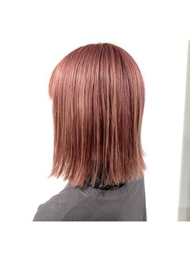 プランクスター(prankster) [prankster]ピンクの切りっぱなしボブ