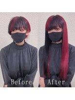 あるじゃんすー 岡山店&nbsp;チェリーレッドブラック#シールエクステ#大人ダークカラー#岡山