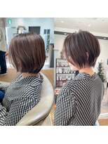 バンプ ギンザ(BUMP GINZA)&nbsp;《30代40代》白髪ぼかしハイライト×前下がりボブ【イケダ】