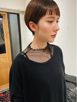 ウォーター 表参道(WATER) ショートカット カラー 前髪 ミニボブ/表参道.南青山