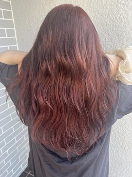 フェット(Fete) 【ワンカラー♪ノーブリーチ♪】レッド×ブラウン