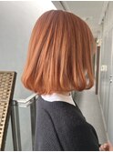 #高知 #美容室 #オレンジ #ベージュ #内巻き #ボブ