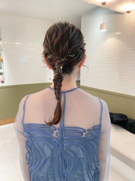 エミィ(emme) 【emme×石崎】編みおろしお呼ばれヘア