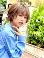 ジエクト 本店(The Ect)&nbsp;★◎斜めバンググレージュカラーシルキーベージュデザインカラー